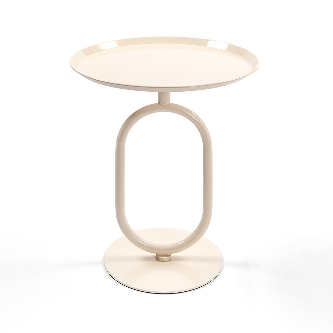 Modern Small Lantern-shaped Metal End Table Coffee Drink Cocktail Table