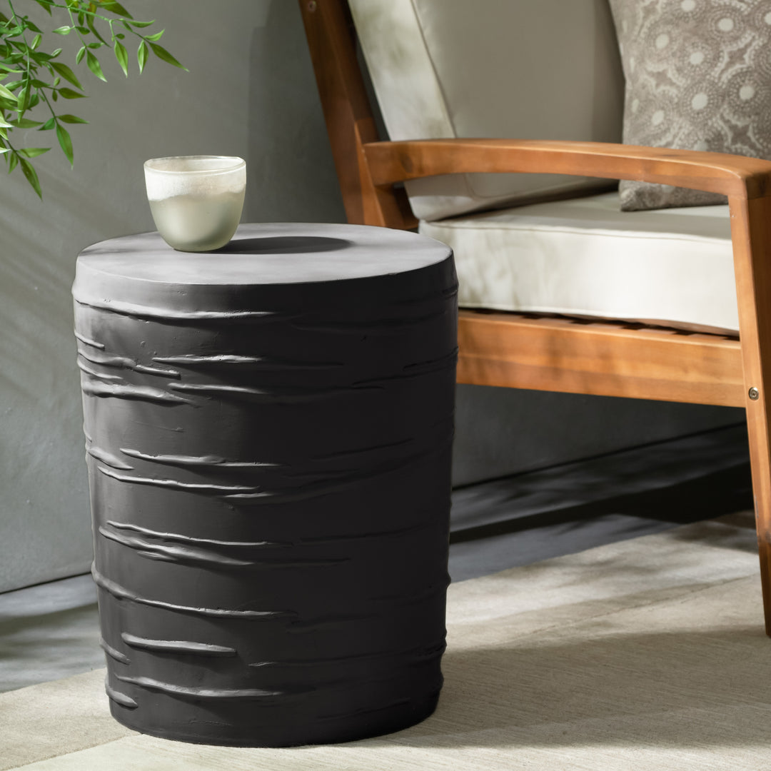 Simple Versatile Lightweight Concrete Black Side Table