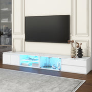 Modern Faux Marble Tabletop APP Controlled LED TV Stand for TVs Up to 105''