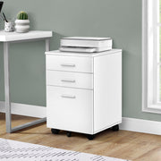 Modern Rolling Mobile White File Cabinet Printer Stand Storage Drawers